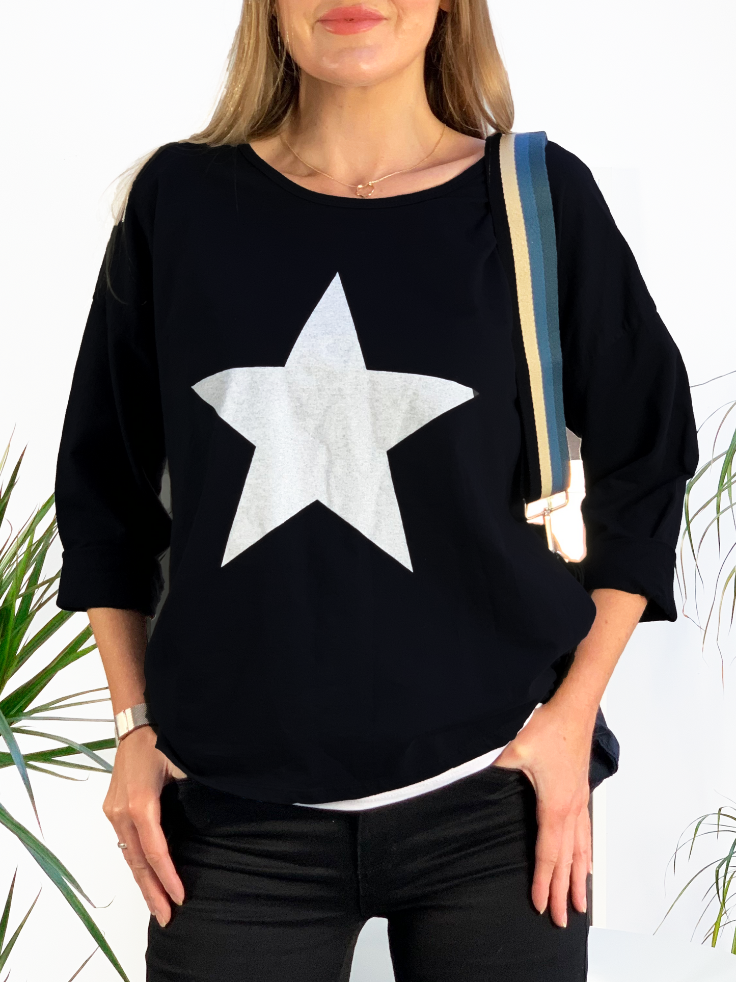 Astria Jersey Star Sweater