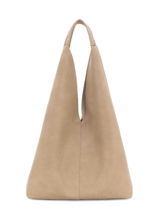 Slouchy 2 in 1 Tote Bag in Beige