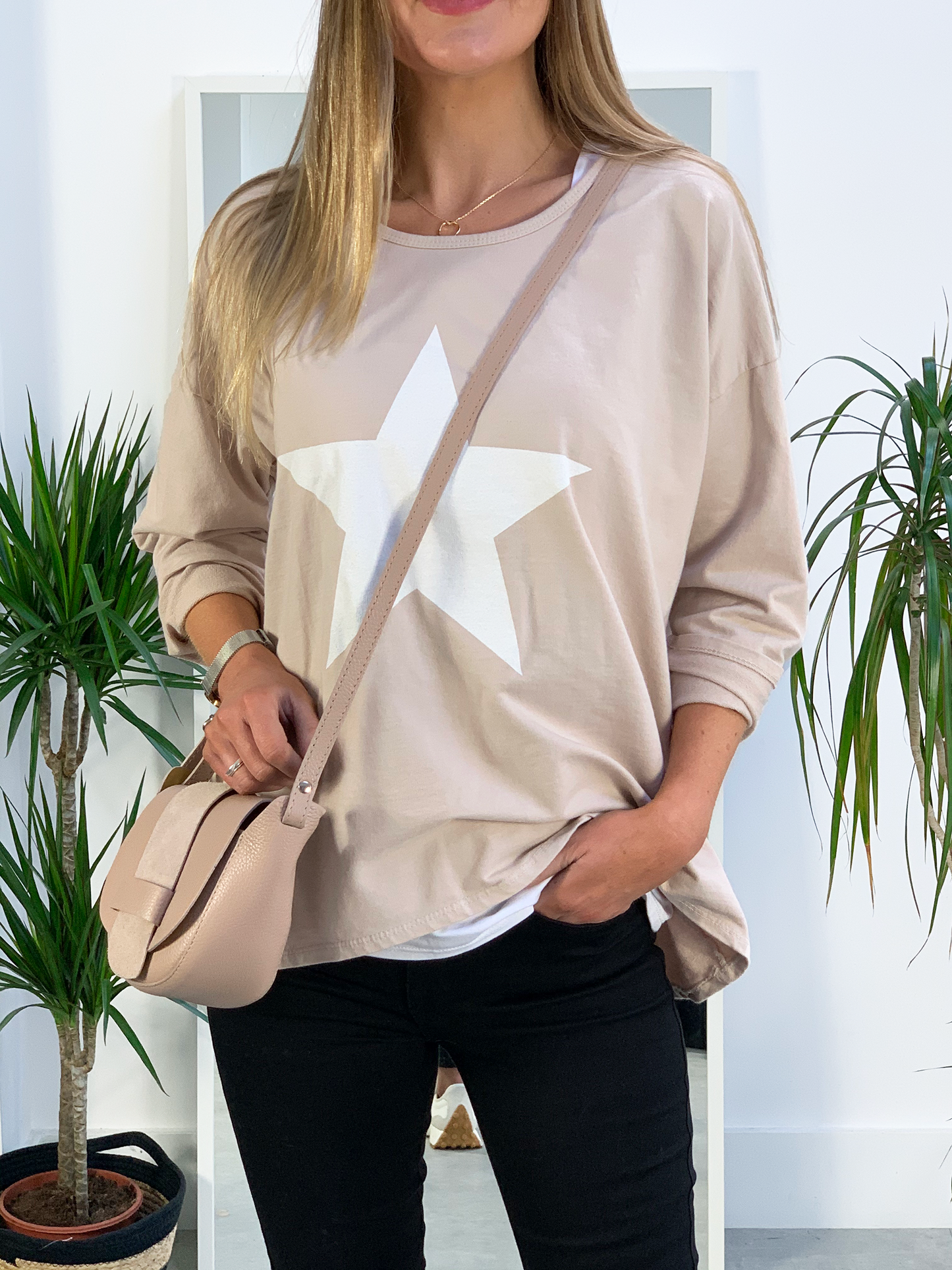 Astria Jersey Star Sweater